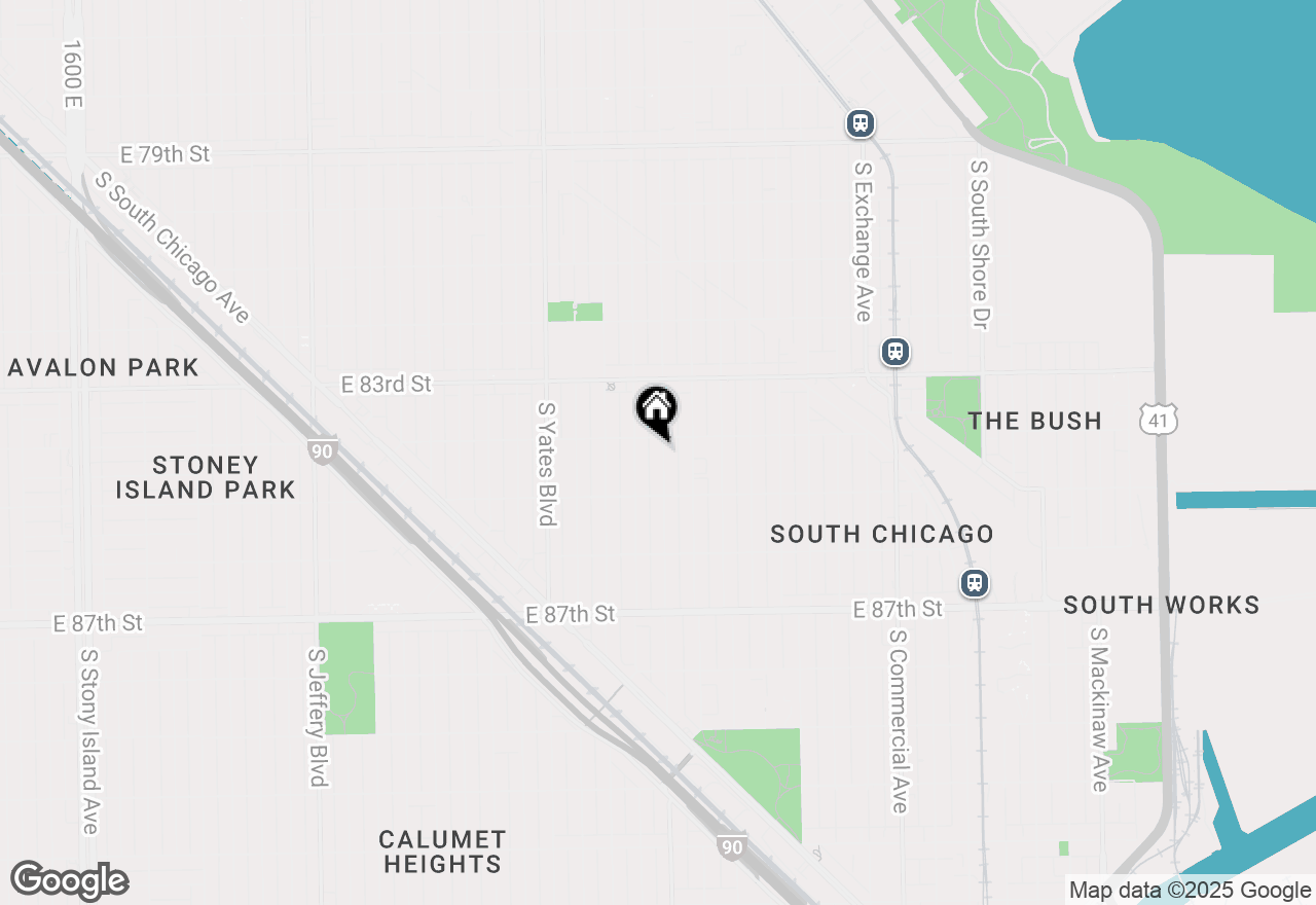 Map of 8414 S Colfax Avenue, Chicago, IL 60617