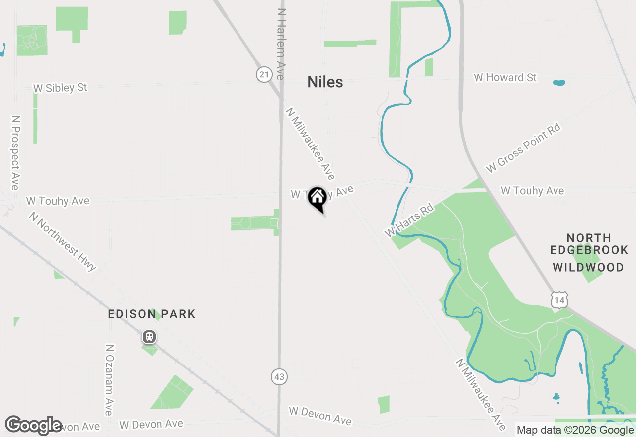 Map of 7051 W Touhy Avenue #604, Niles, IL 60714