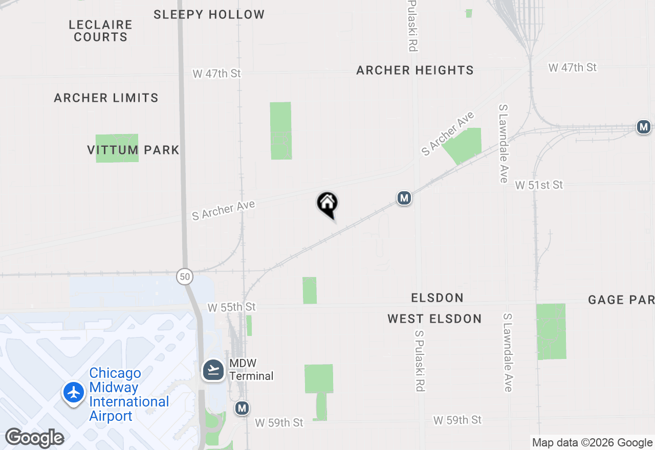 Map of 5212 S Kildare Avenue, Chicago, IL 60632