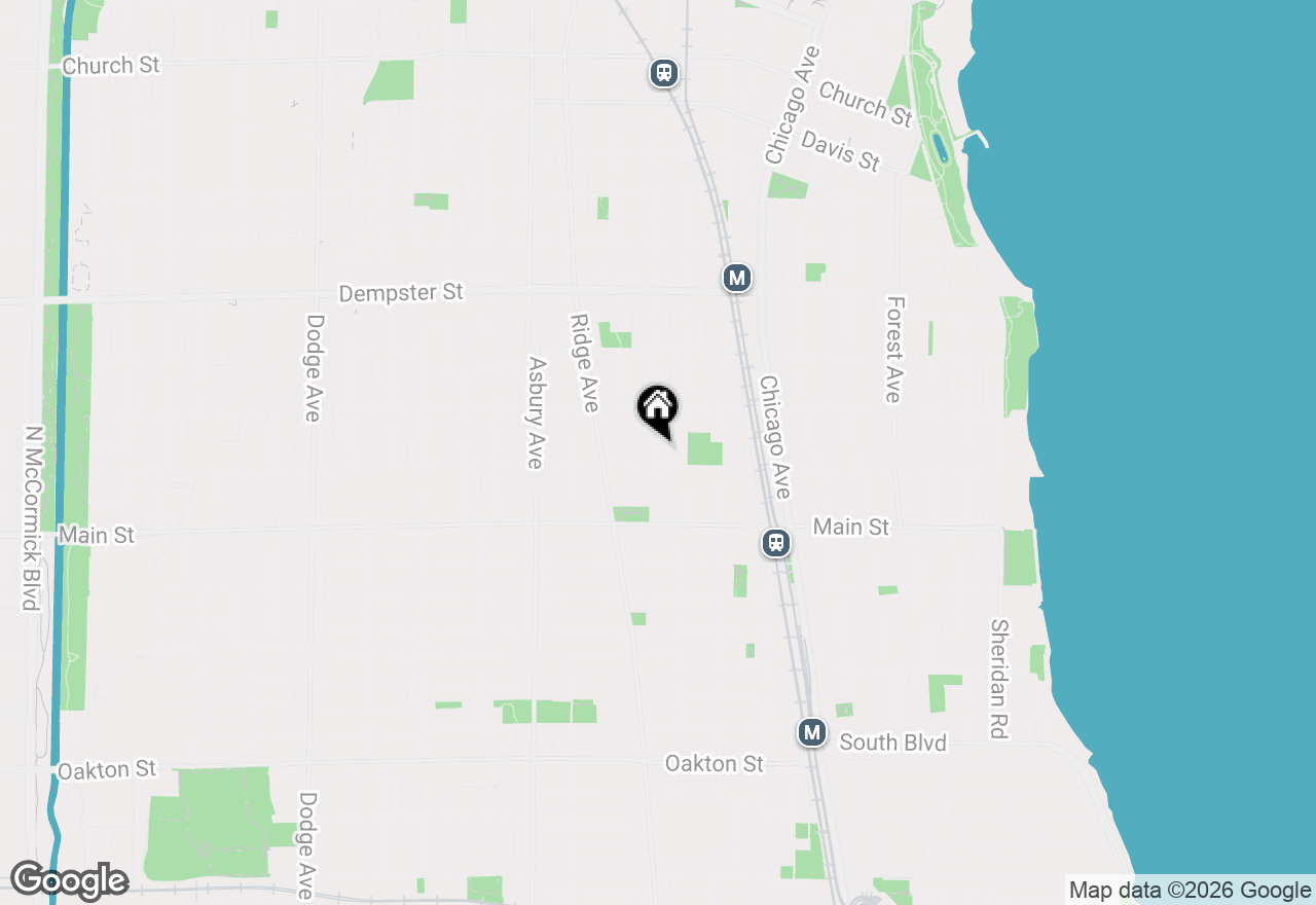 Map of 1011 Maple Avenue, Evanston, IL 60202