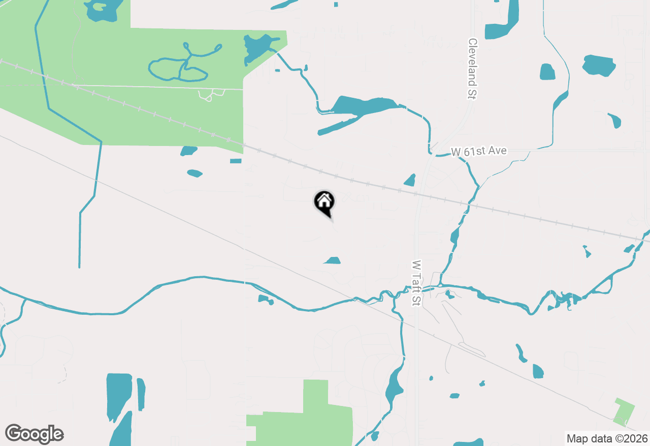 Map of 2807 W 63rd Lane, Merrillville, IN 46410