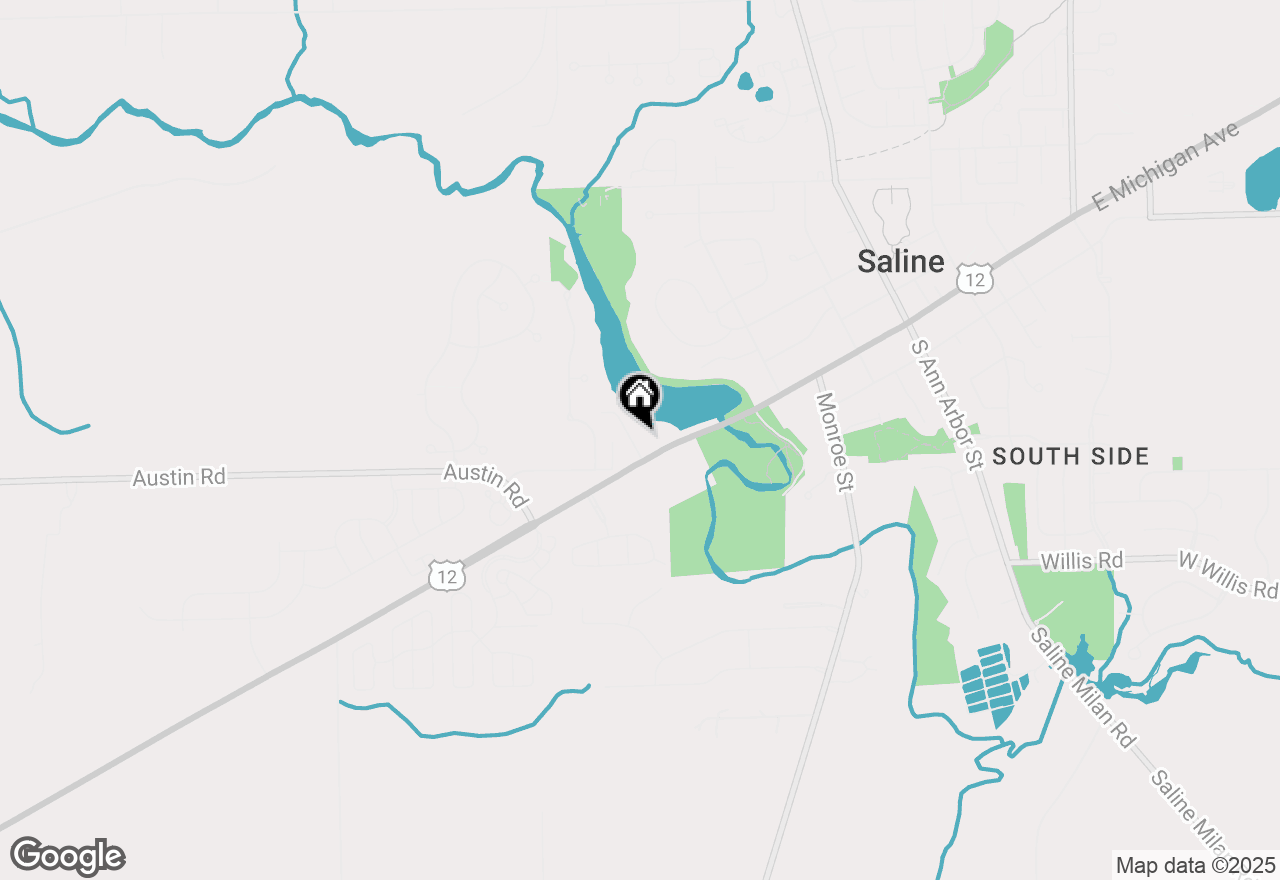 Map of 134 Whitlock Street, Saline, MI 48176