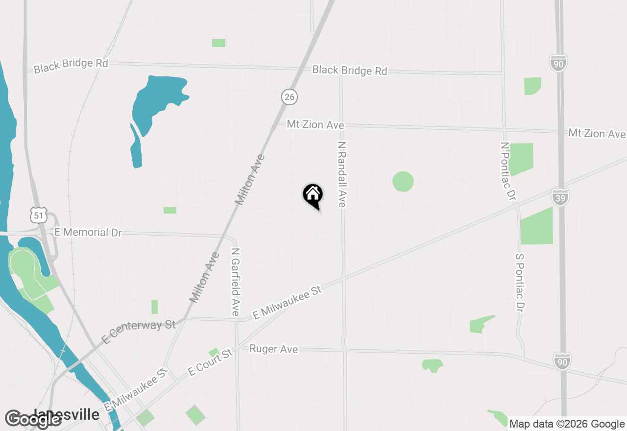 Map of 915 N Fremont Street, Janesville, WI 53545