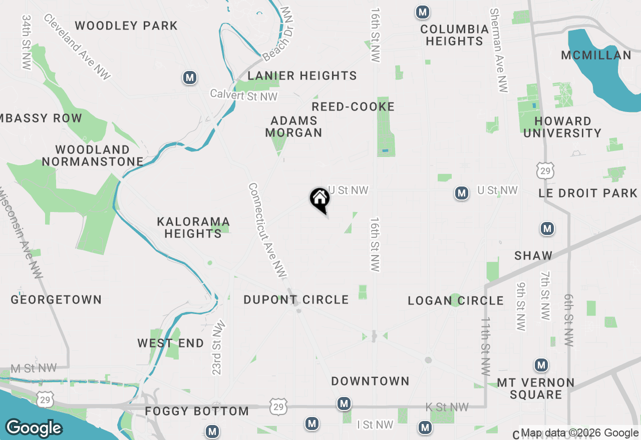 Map of 1775 Swann Street Nw #102, Washington, DC 20009