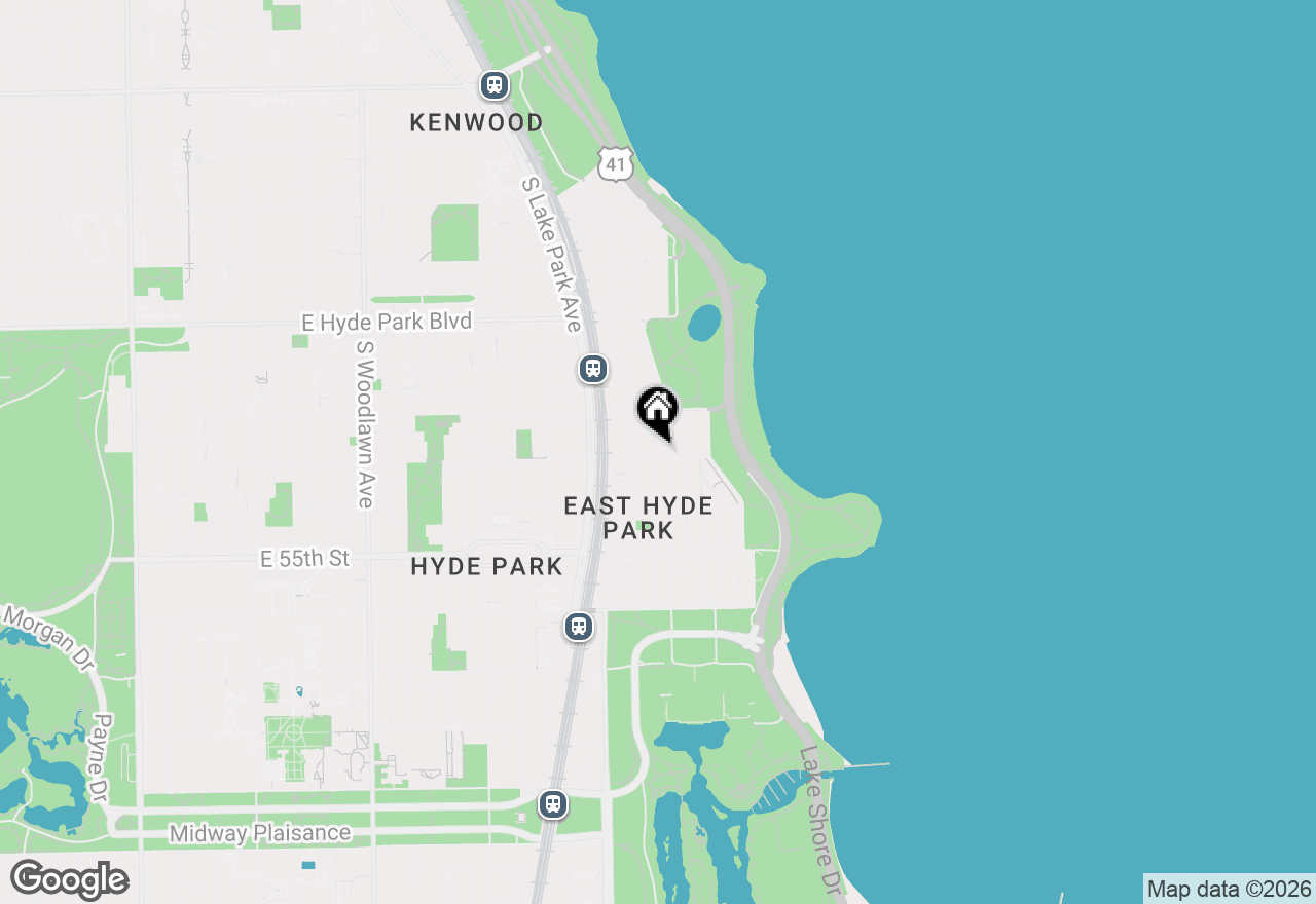 Map of 5340 S Hyde Park Boulevard #2, Chicago, IL 60615