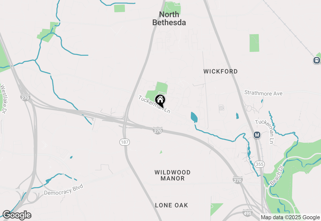 Map of 5955 Valerian Lane, North Bethesda, MD 20852