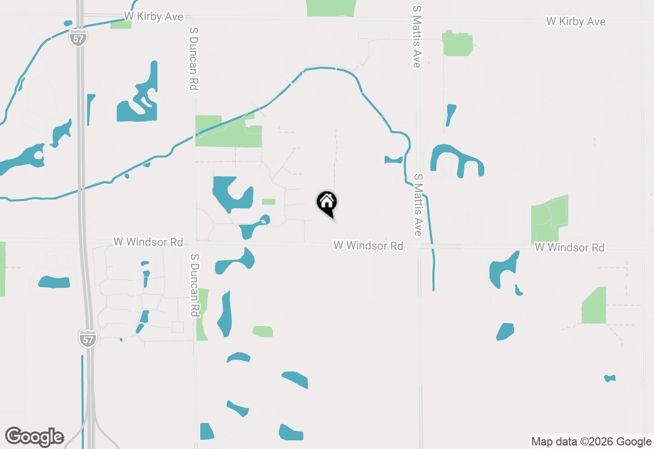 Map of 2314 Mulberry Court, Champaign, IL 61821