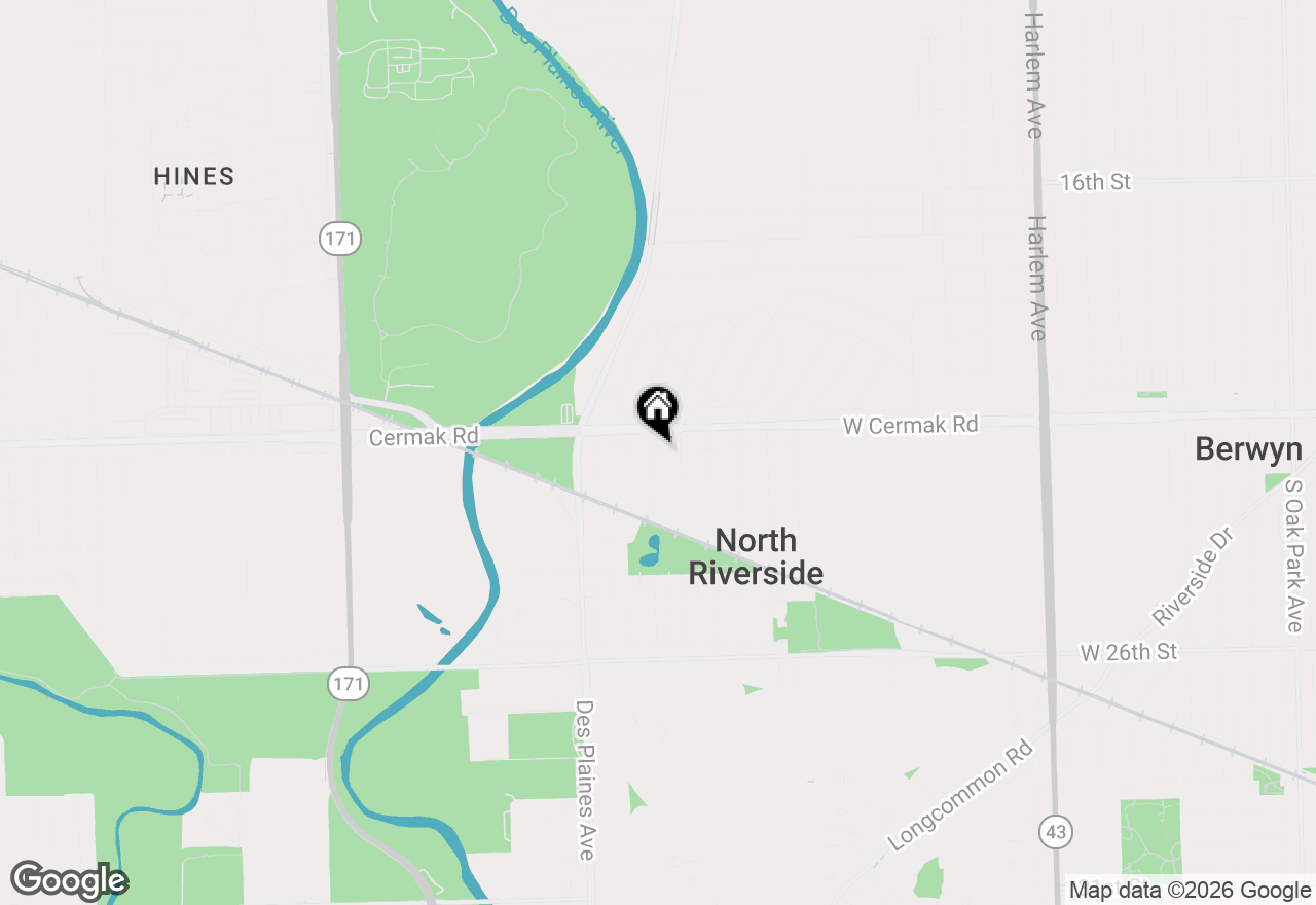 Map of 2224 Park Avenue, North Riverside, IL 60546