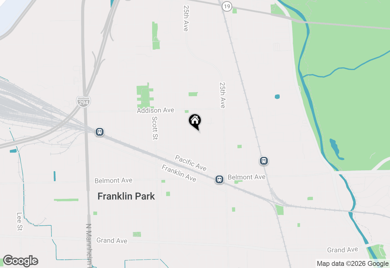 Map of 3428 Lonnquist Drive, Franklin Park, IL 60131