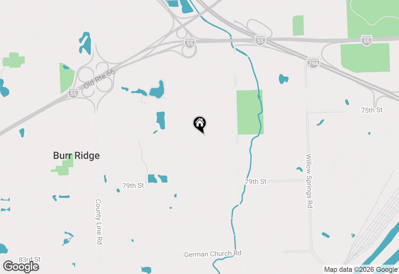 Map of 7624 Forest Hill Road, Burr Ridge, IL 60527