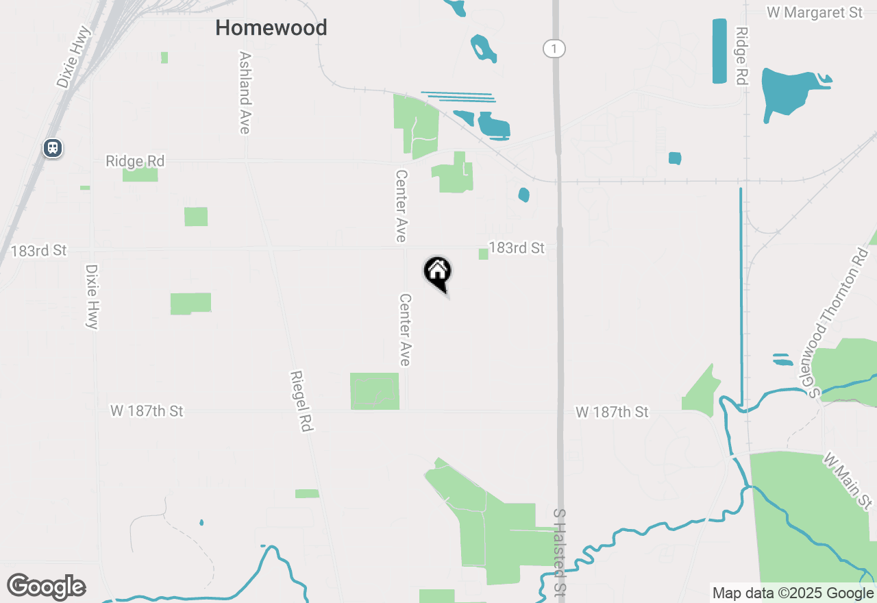 Map of 18416 Aberdeen Street, Homewood, IL 60430