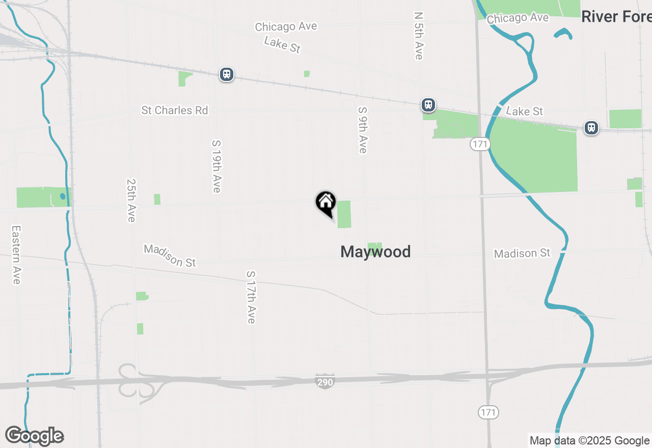 Map of 639 S 12th Avenue, Maywood, IL 60153