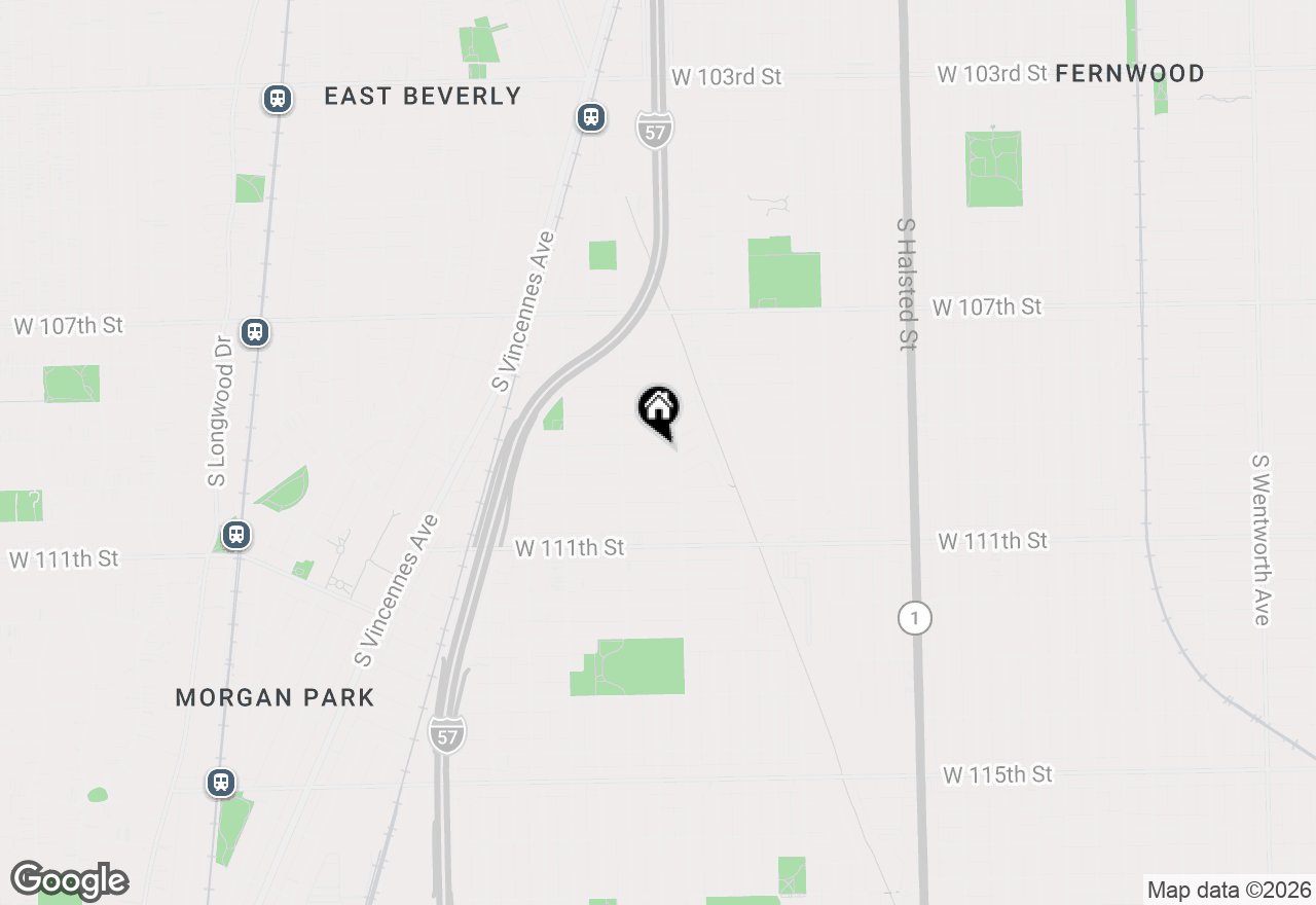 Map of 1220 W 109th Place, Chicago, IL 60643