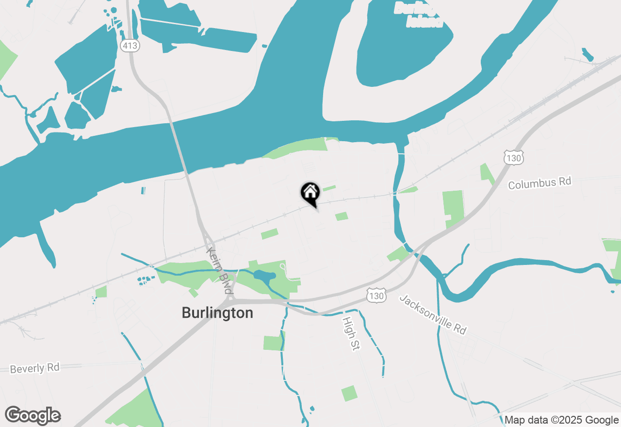 Map of 410 High Street, Burlington, NJ 08016