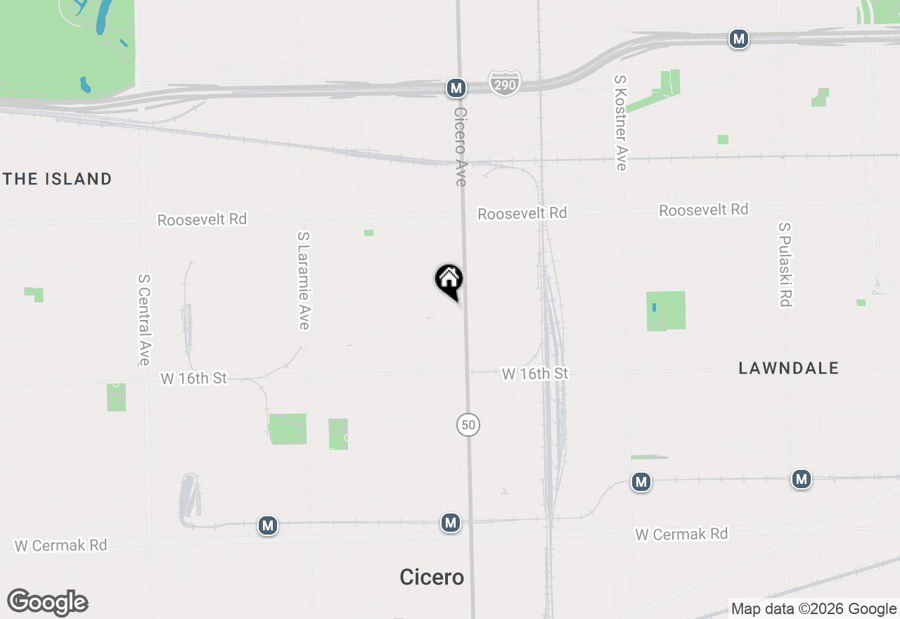 Map of 1417 S 48th Court, Cicero, IL 60804