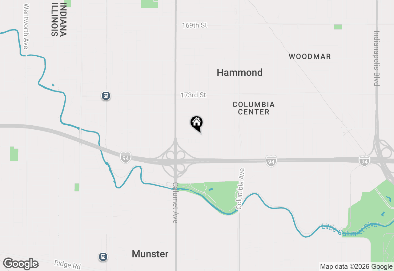 Map of 7519 Maplewood Avenue, Hammond, IN 46324