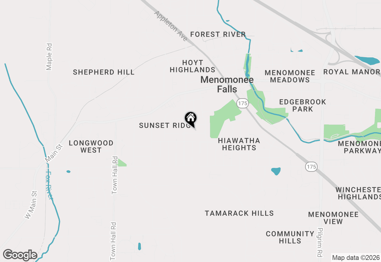 Map of N85W17124 Lee Pl, Menomonee Falls, WI 53051