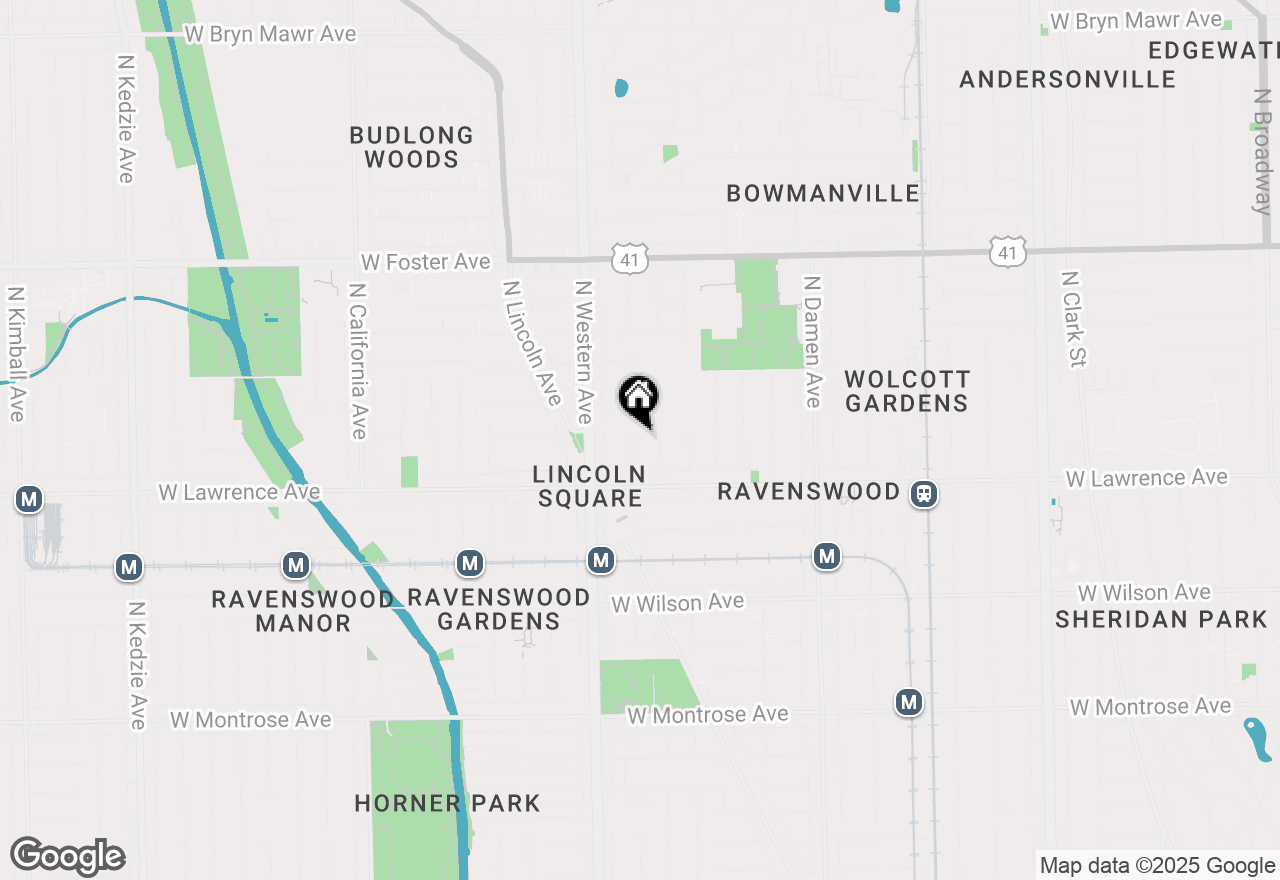 Map of 4850 N Oakley Avenue #1R, Chicago, IL 60625