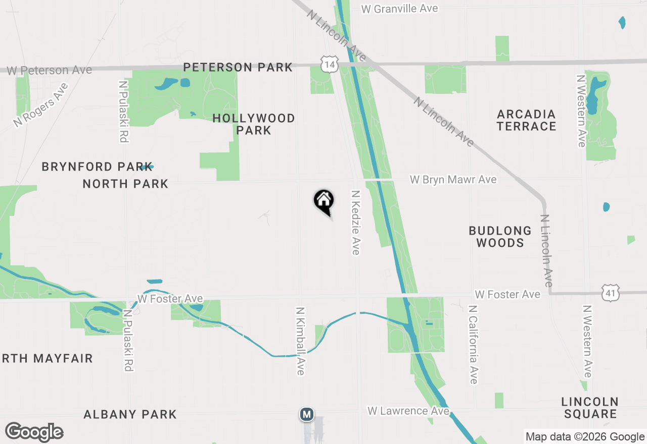 Map of 5434 N Spaulding Avenue #2ND, Chicago, IL 60625