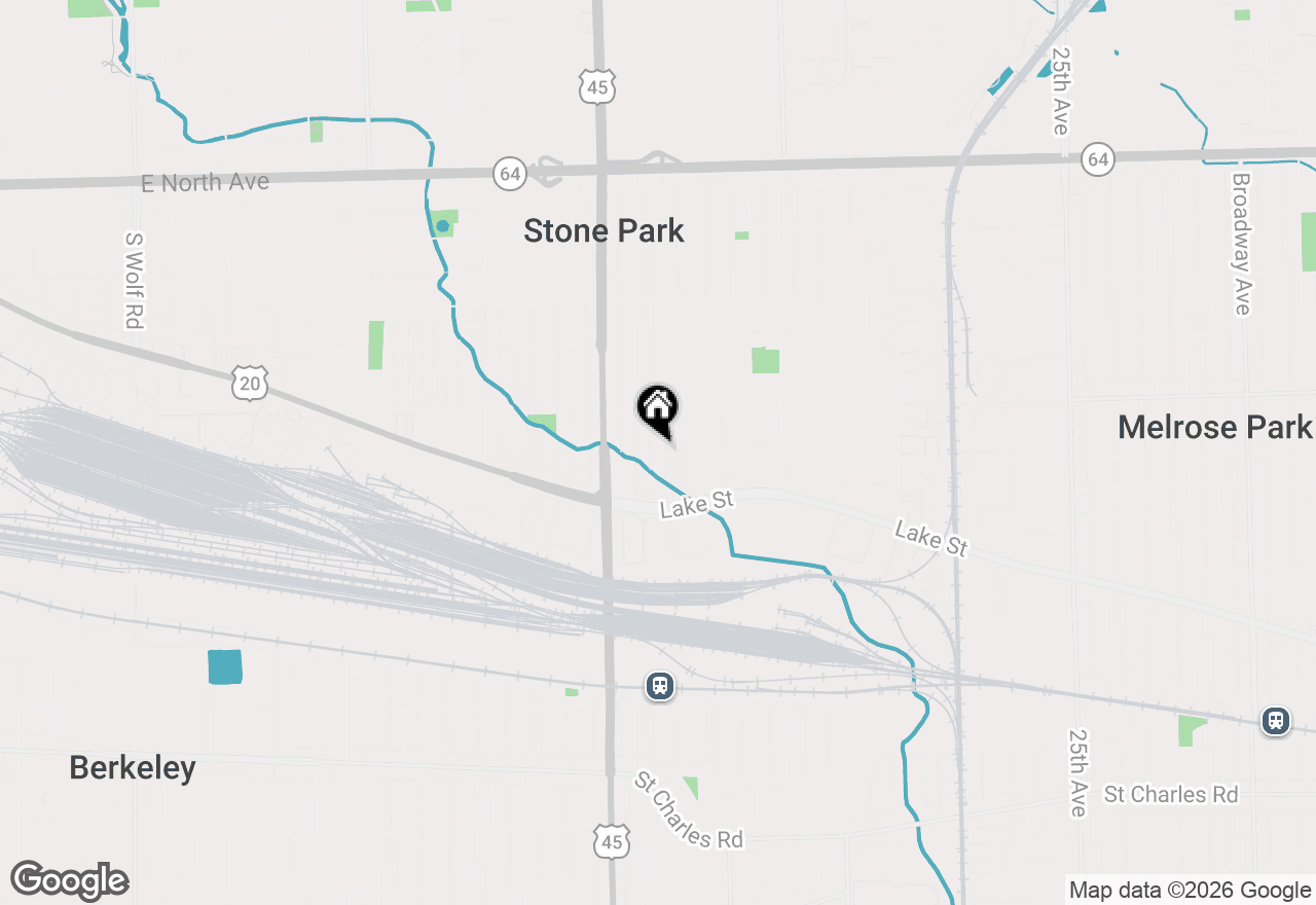 Map of 1528 N 39th Avenue, Stone Park, IL 60165