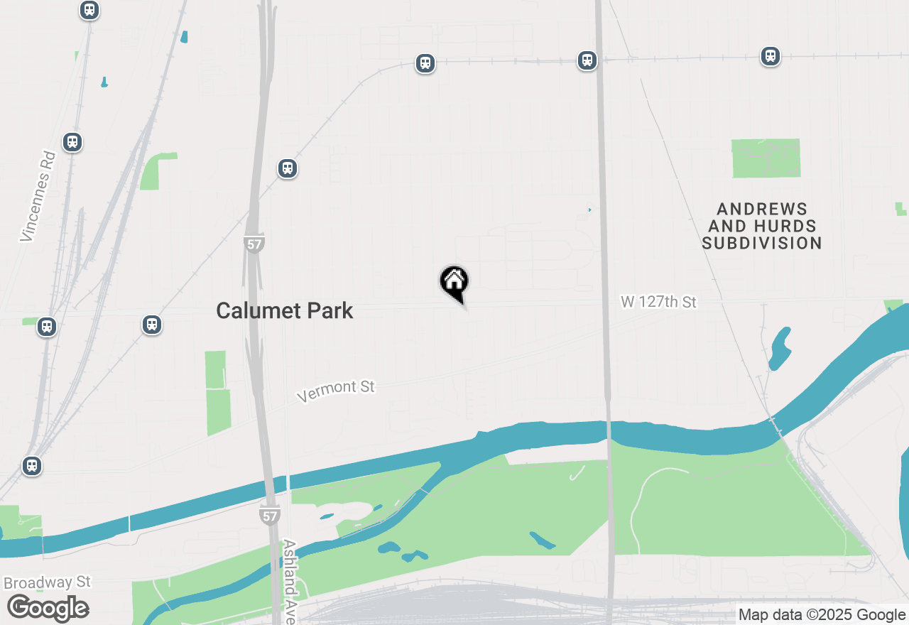 Map of 1133 W 127th Street, Calumet Park,  60827