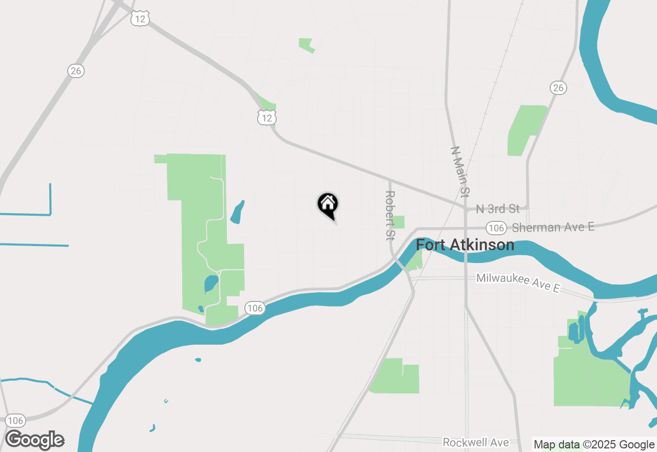 Map of 812 W Sherman Ave, Fort Atkinson, WI 53538