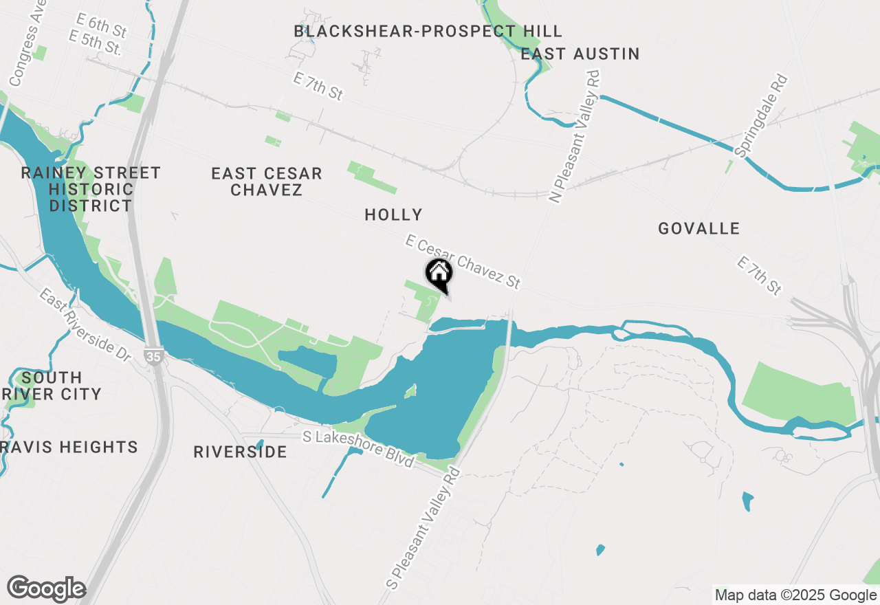 Map of 75 Pedernales St, Austin, TX 78702