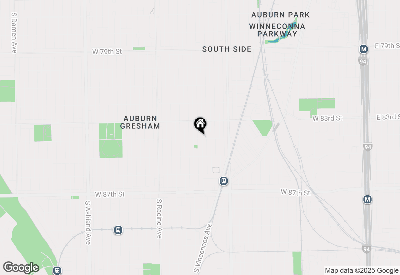 Map of 8358 S Sangamon Street, Chicago, IL 60620