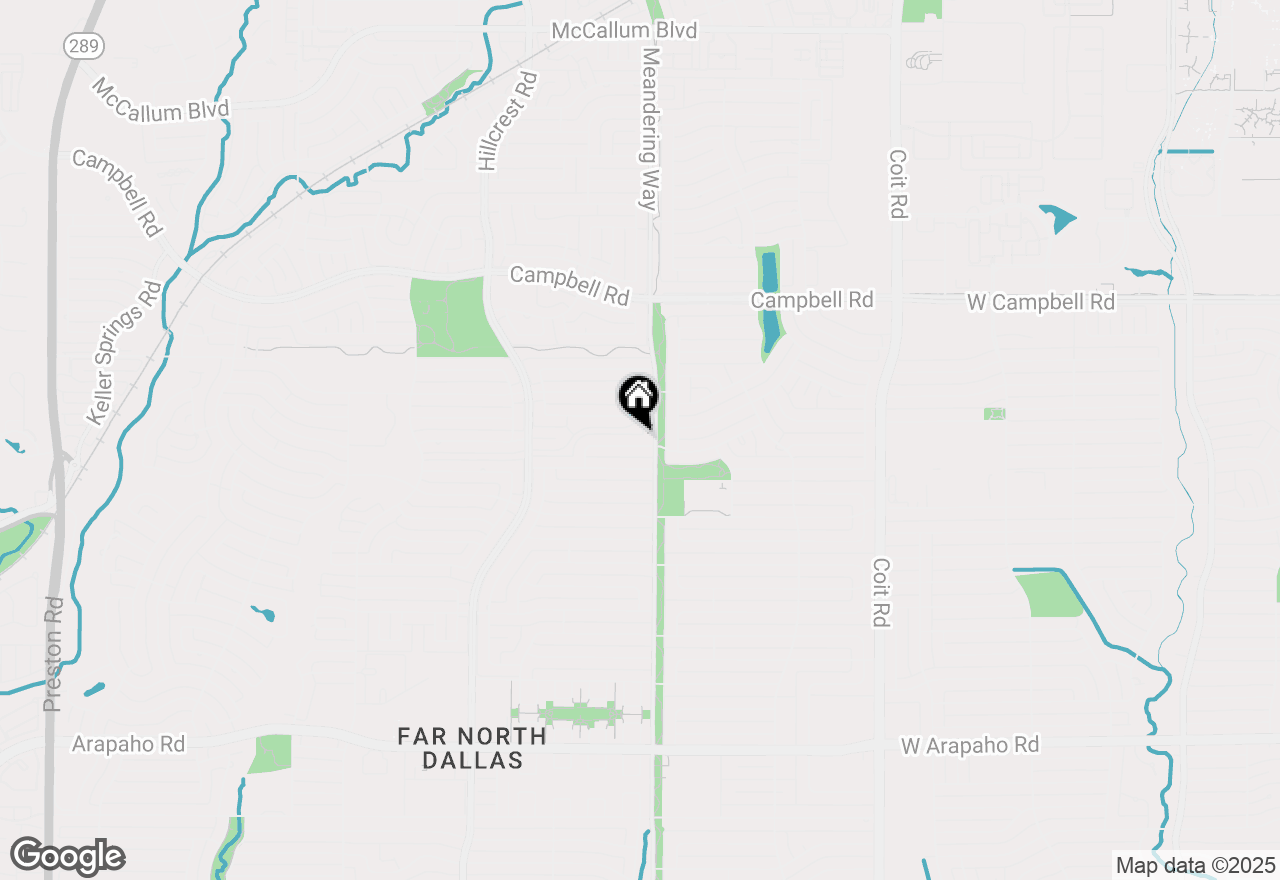 Map of (Address confidential), Dallas, Texas 75248