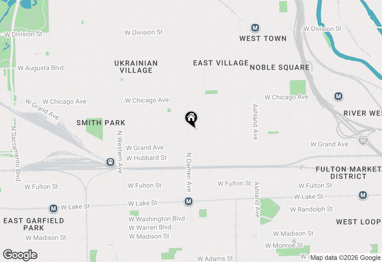 Map of 1952 W Ohio Street #2W, Chicago, IL 60622
