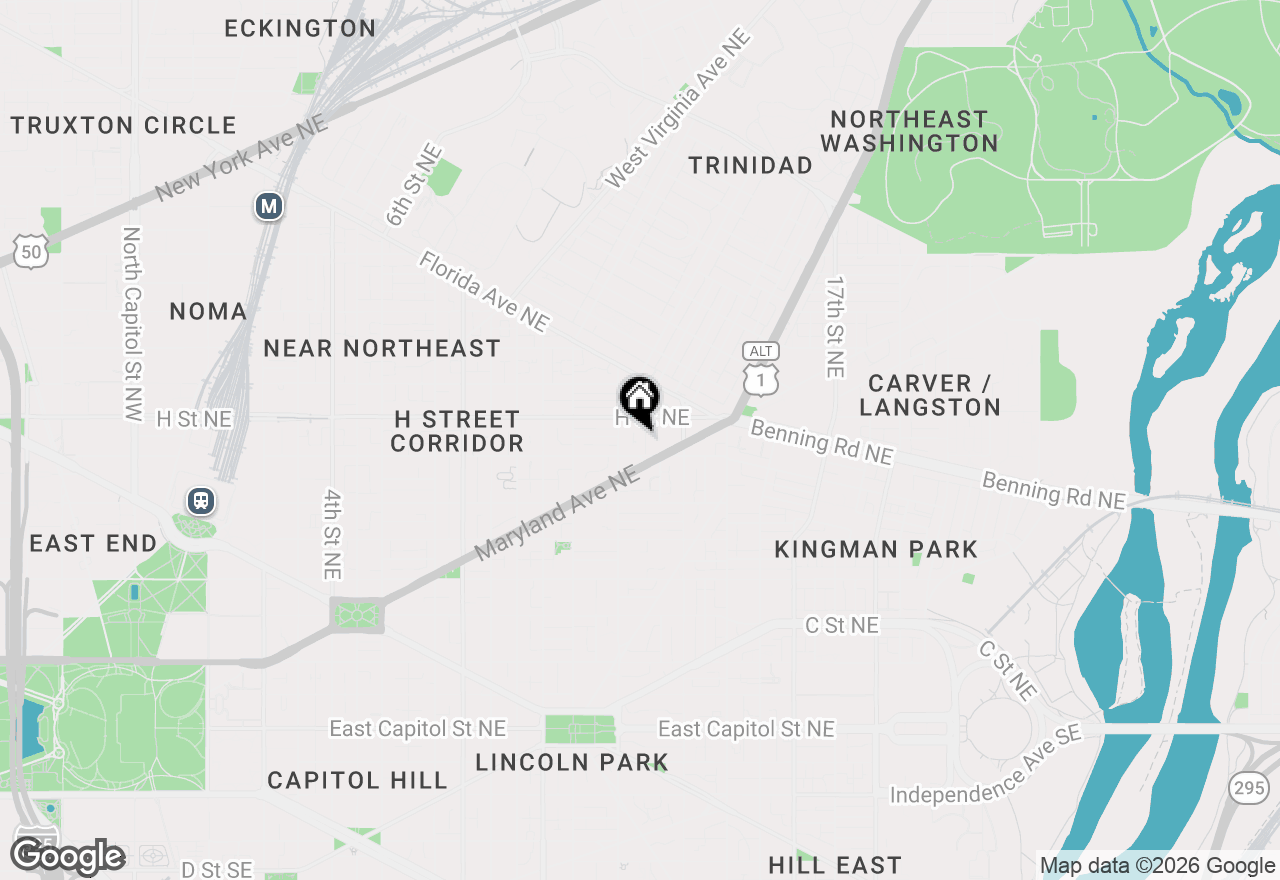 Map of 1313 Linden Court Ne, Washington, DC 20002