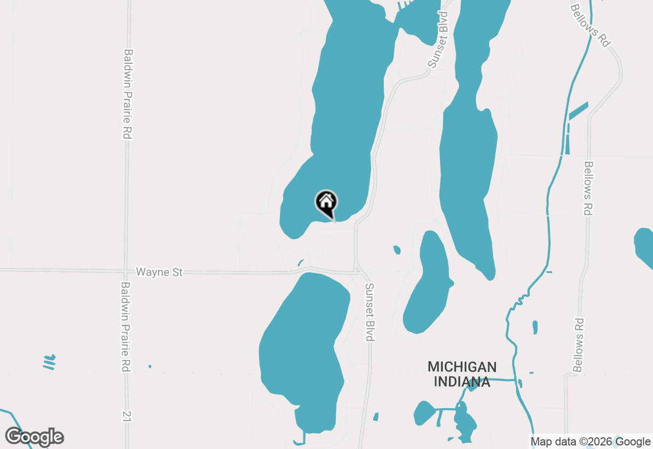 Map of 13626 Terrie Shore Road, Union, MI 49130