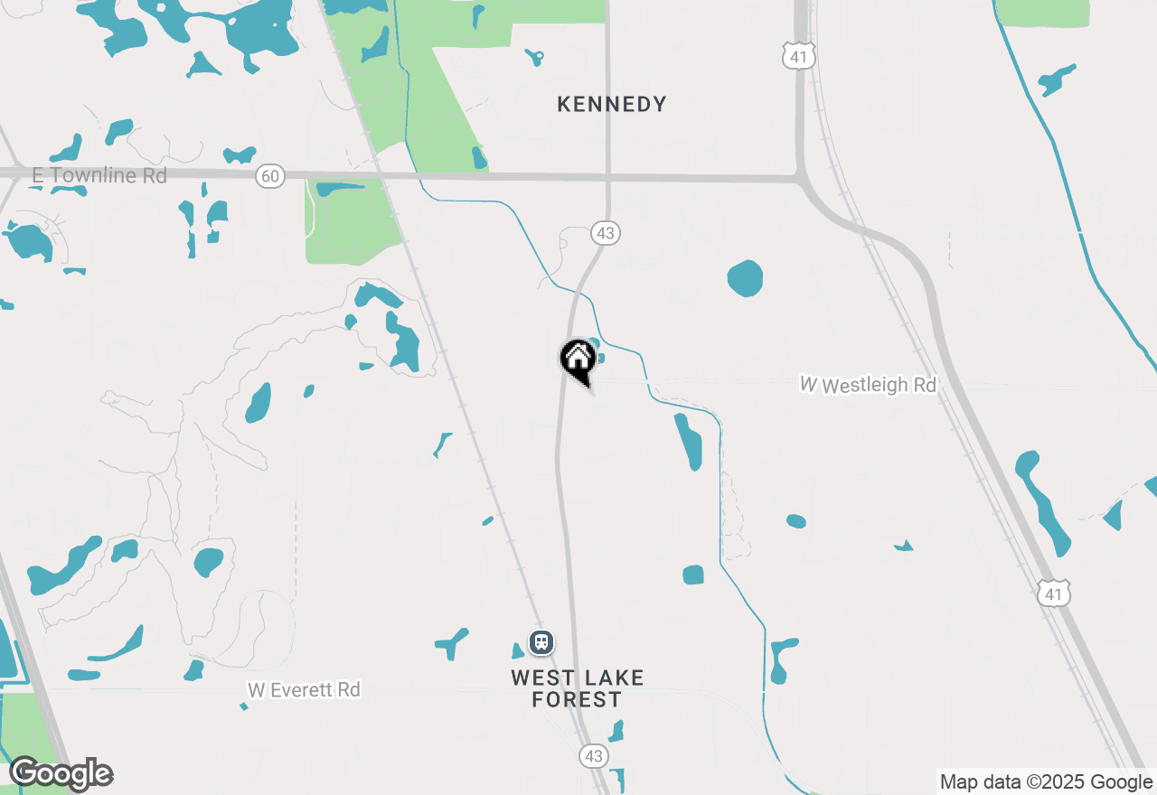 Map of 1036 Barrys Court, Lake Forest, IL 60045