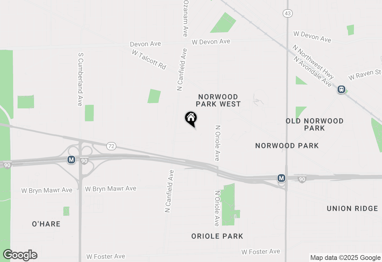 Map of 7733 W Rosedale Avenue, Chicago, IL 60631