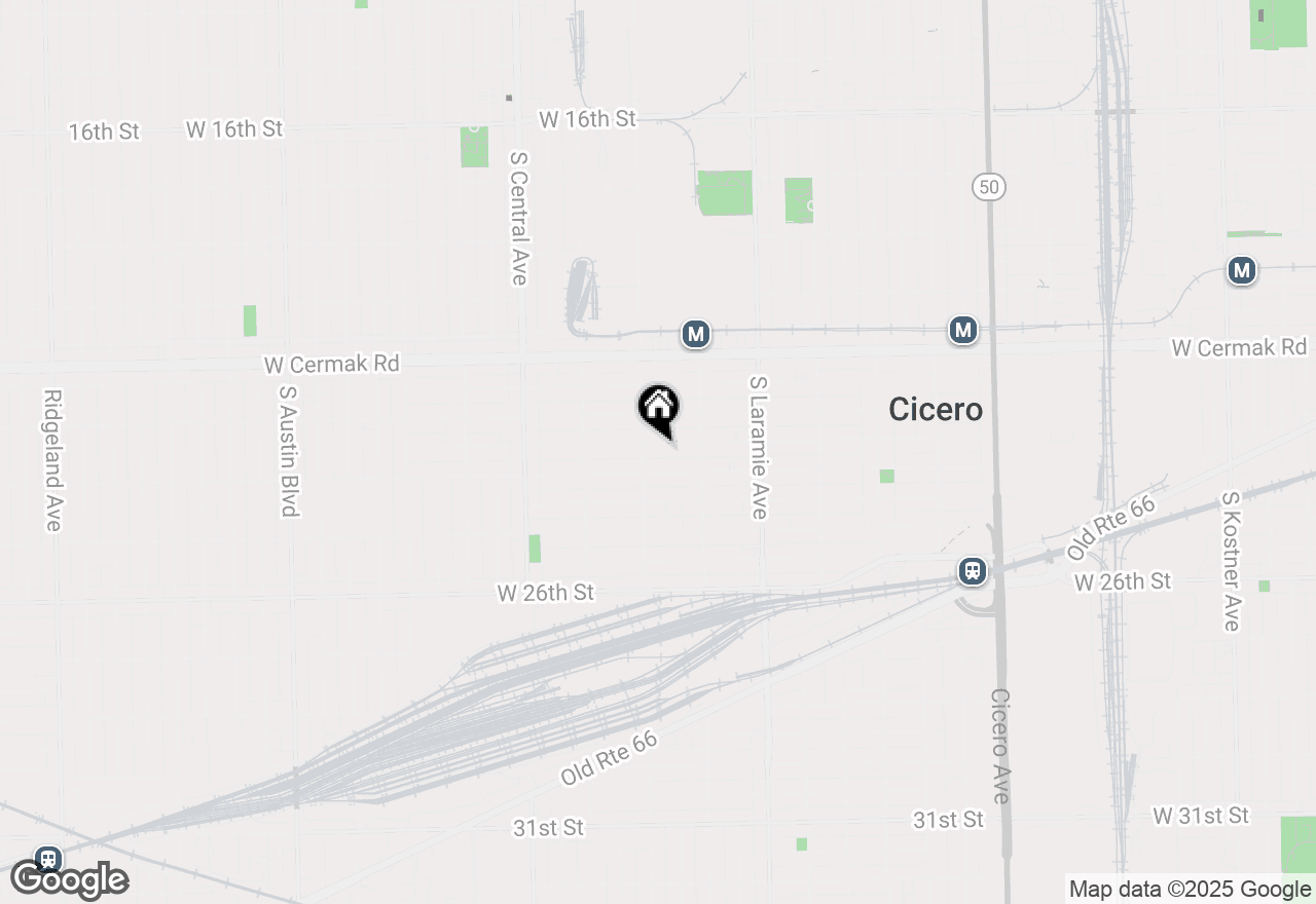 Map of 5335 W 23rd Place, Cicero, IL 60804