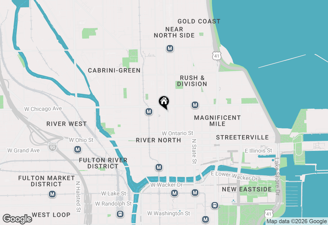 Map of 150 W Superior Street #1205, Chicago, IL 60654
