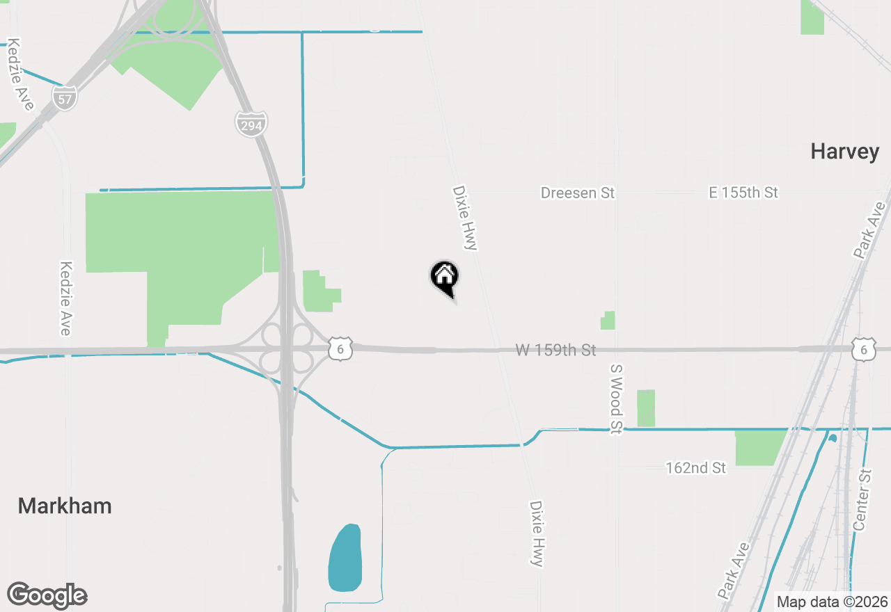 Map of 2220 W 158th Street, Markham, IL 60428