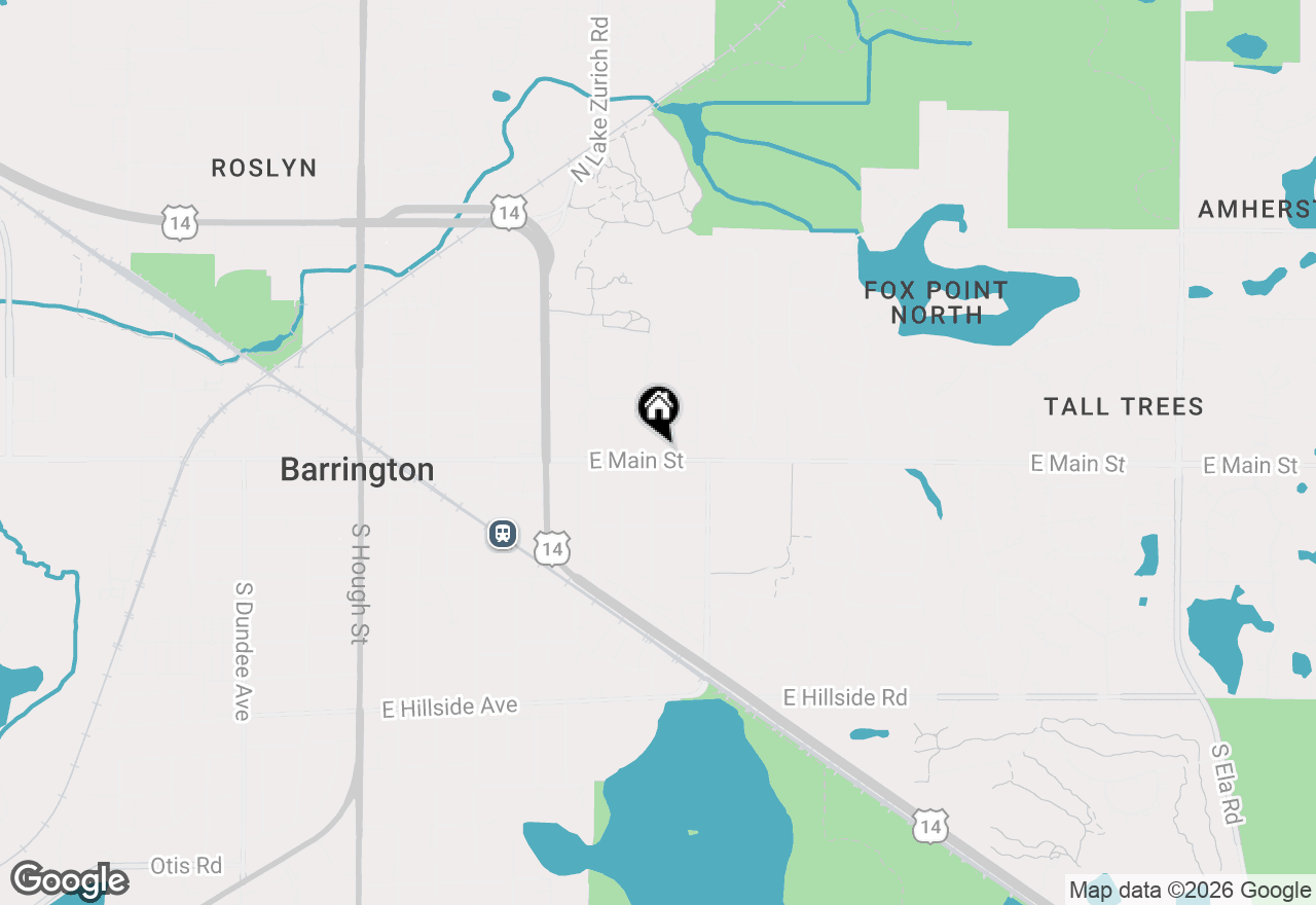 Map of 121 N Glendale Avenue, Barrington, IL 60010