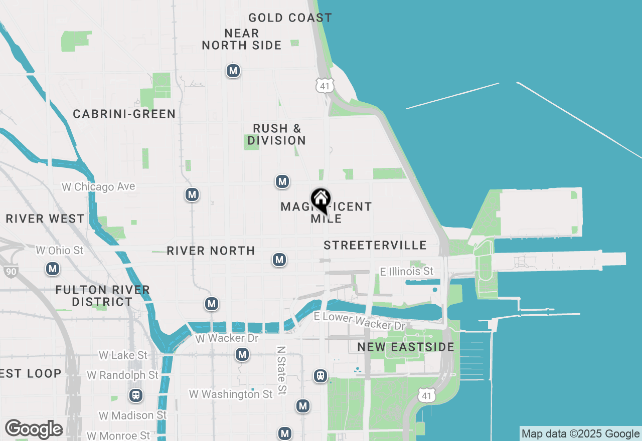 Map of 118 E Erie Street #31F, Chicago, IL 60611