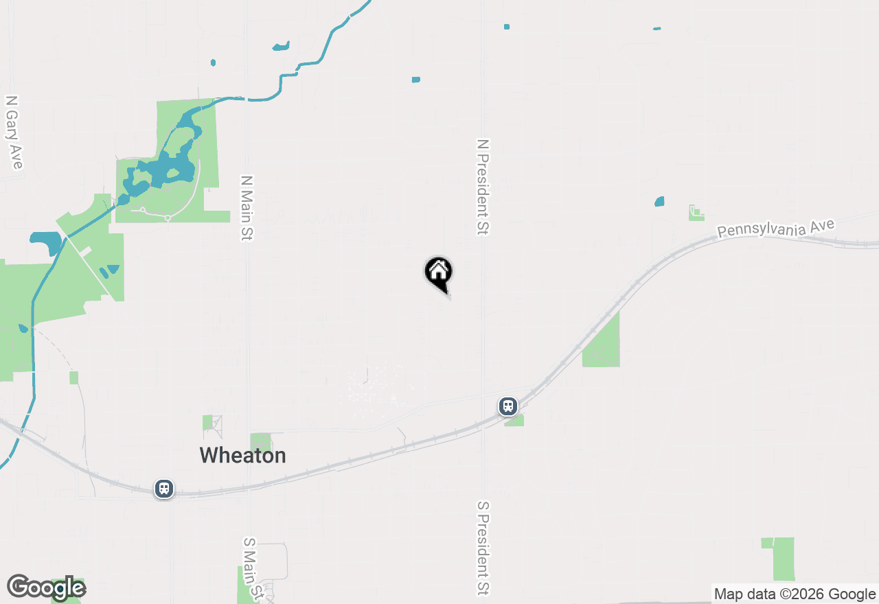 Map of 820 Cherry Street, Wheaton, IL 60187