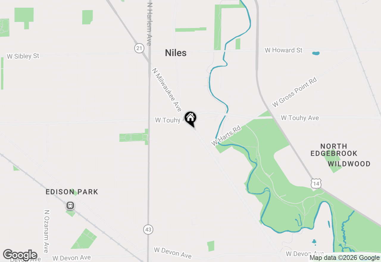 Map of 7120 N Milwaukee Avenue #208, Niles, IL 60714
