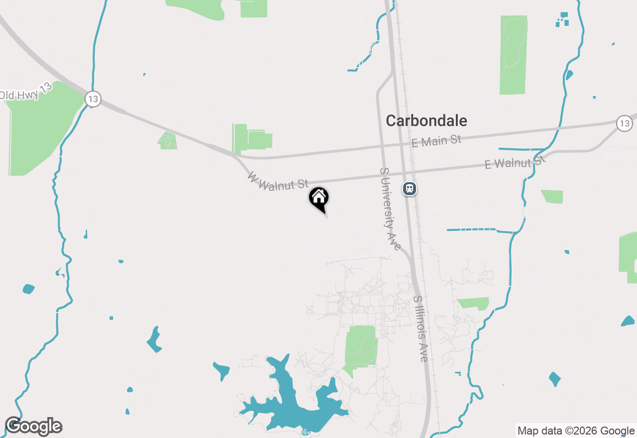 Map of 507 S Hays Avenue, Carbondale, IL 62901