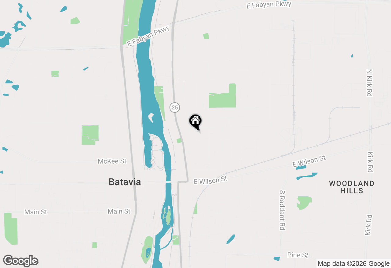 Map of 417 N Van Buren Street, Batavia, IL 60510