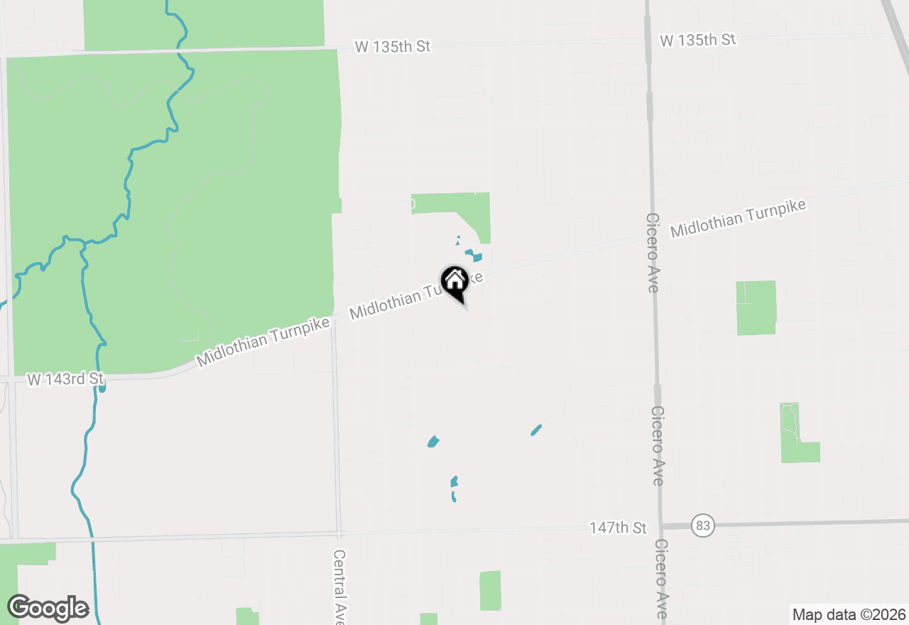 Map of 5235 141st Street, Crestwood, IL 60418