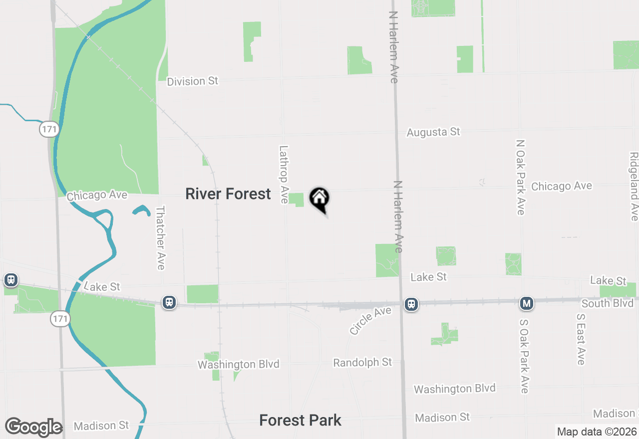 Map of 704 Monroe Avenue, River Forest, IL 60305