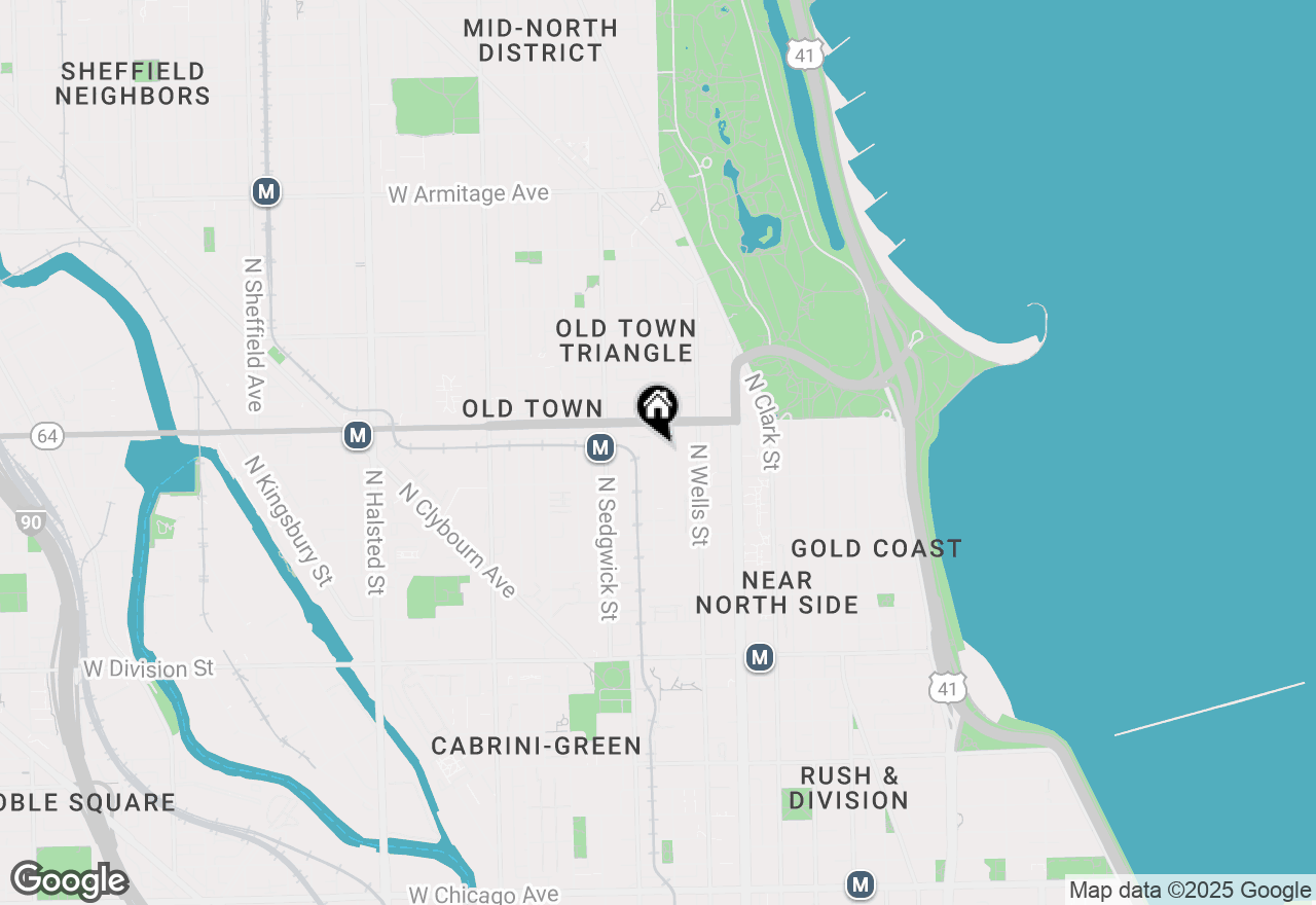 Map of 1531 N North Park Avenue, Chicago, IL 60610