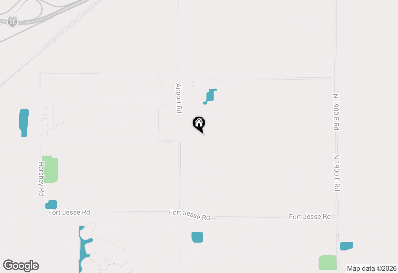 Map of 3585 Silverado Trail, Normal, IL 61761