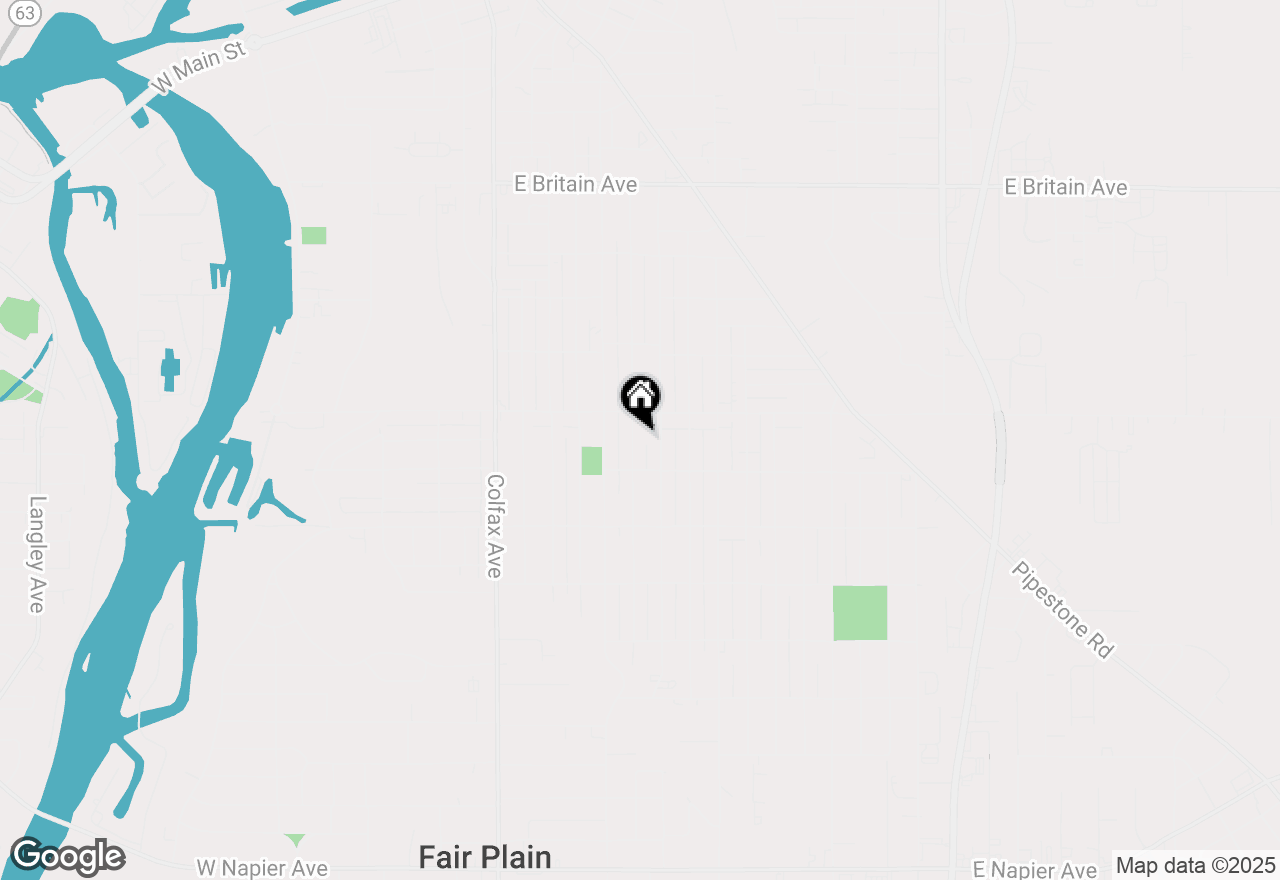 Map of 947 Pearl Street, Benton Harbor, MI 49022