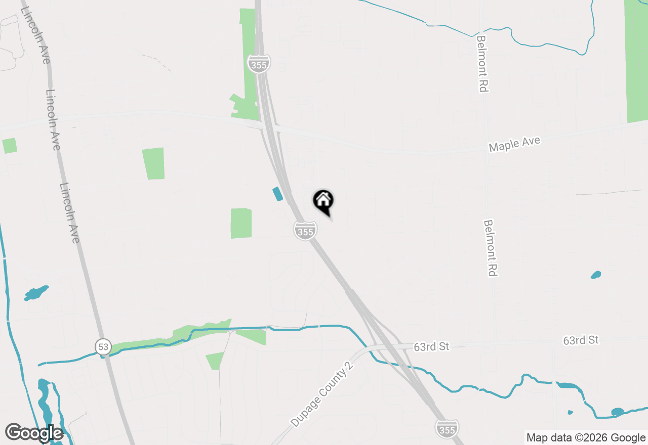 Map of 5875 Walnut Avenue, Downers Grove, IL 60516