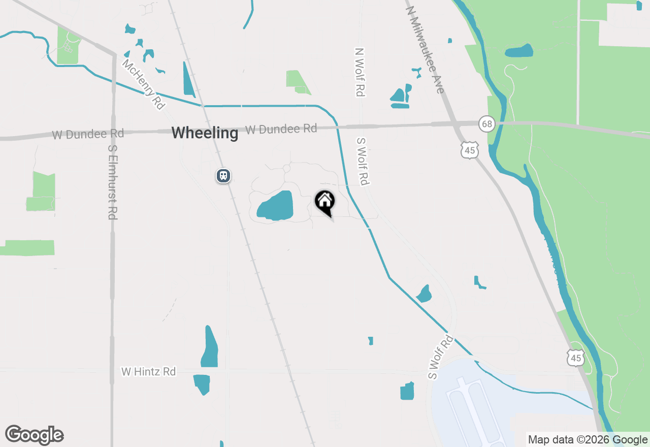 Map of 160 Violet Lane, Wheeling, IL 60090